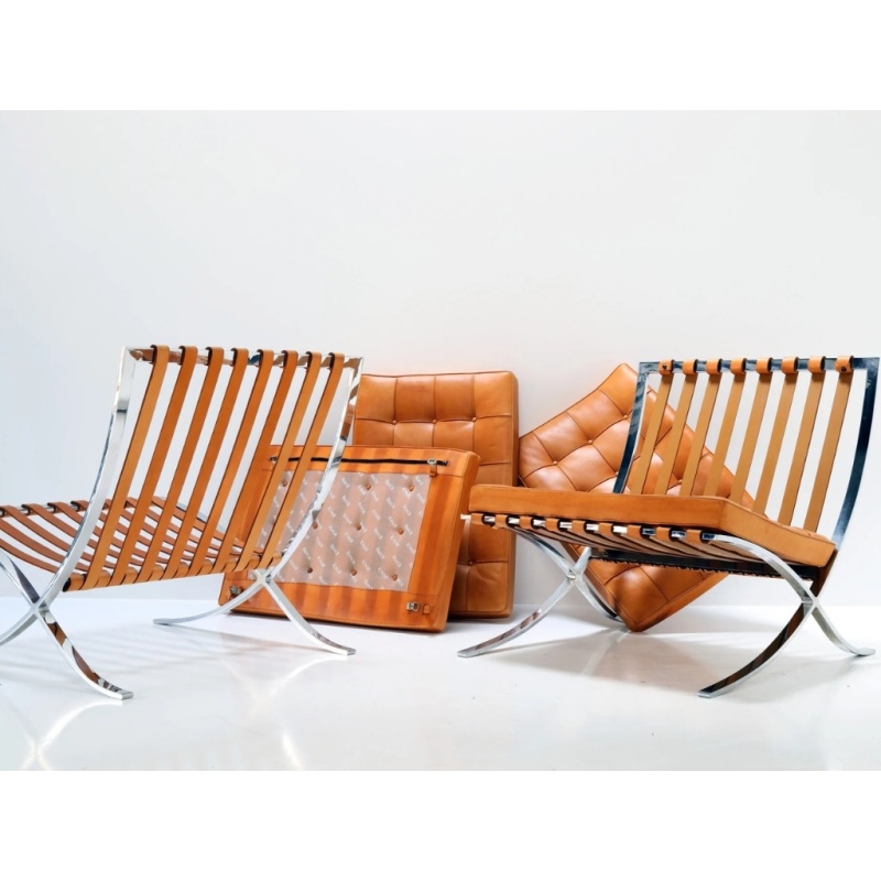 Barcelona Chair Cognac Bruin