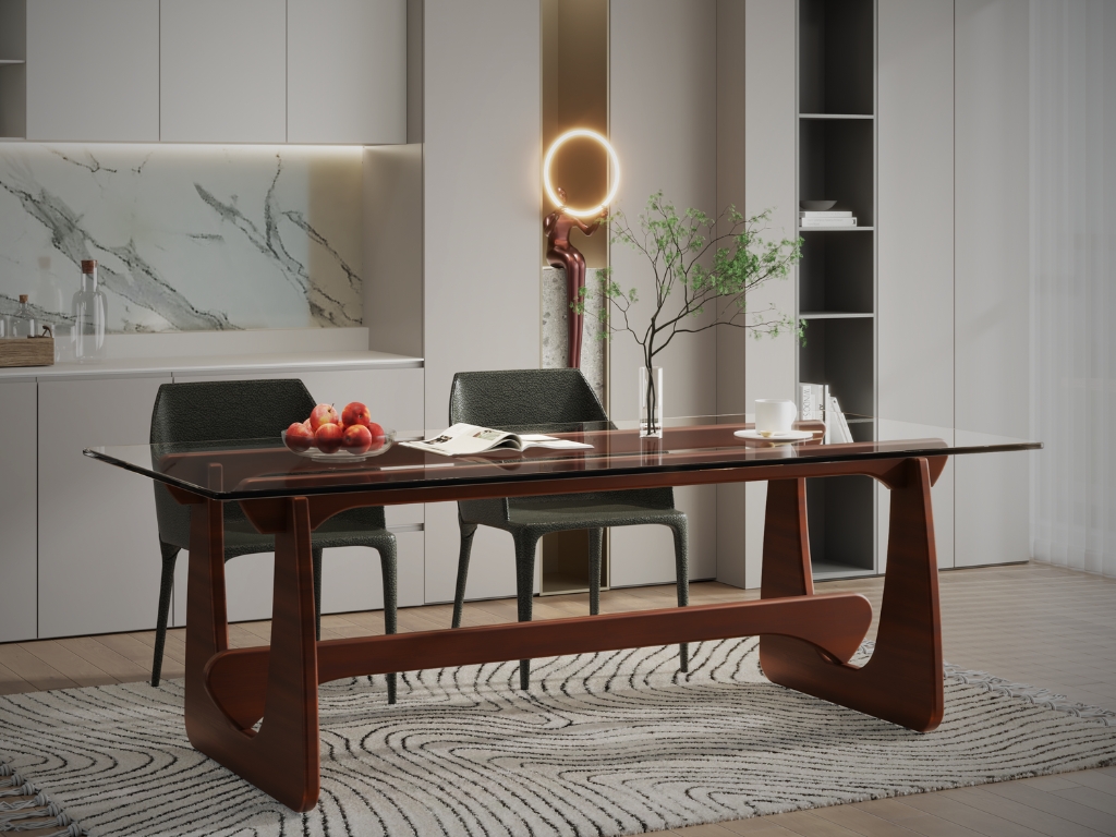 Noguchi eettafel walnoot