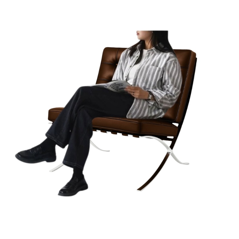 Barcelona Chair Donker Bruin Zitcomfort