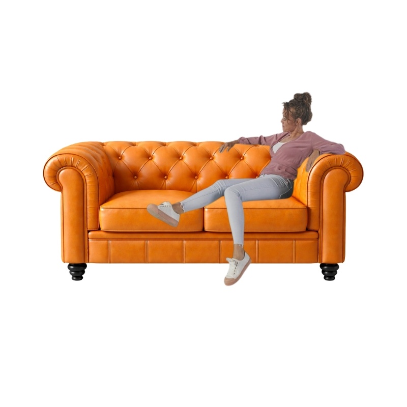 Chesterfield 2 zits bank cognac