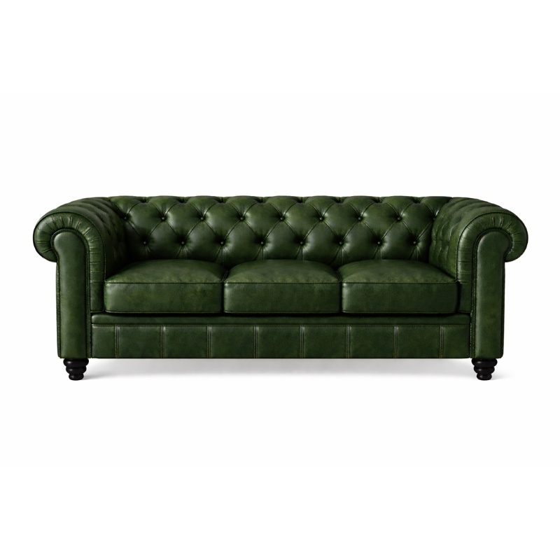 Chesterfield Bank Groen 3-zits